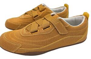 RETRO GRANNYCORE Tigeridea Suede Yellow Womens Sneaker Size 9.5 NEW GORPCORE NEW